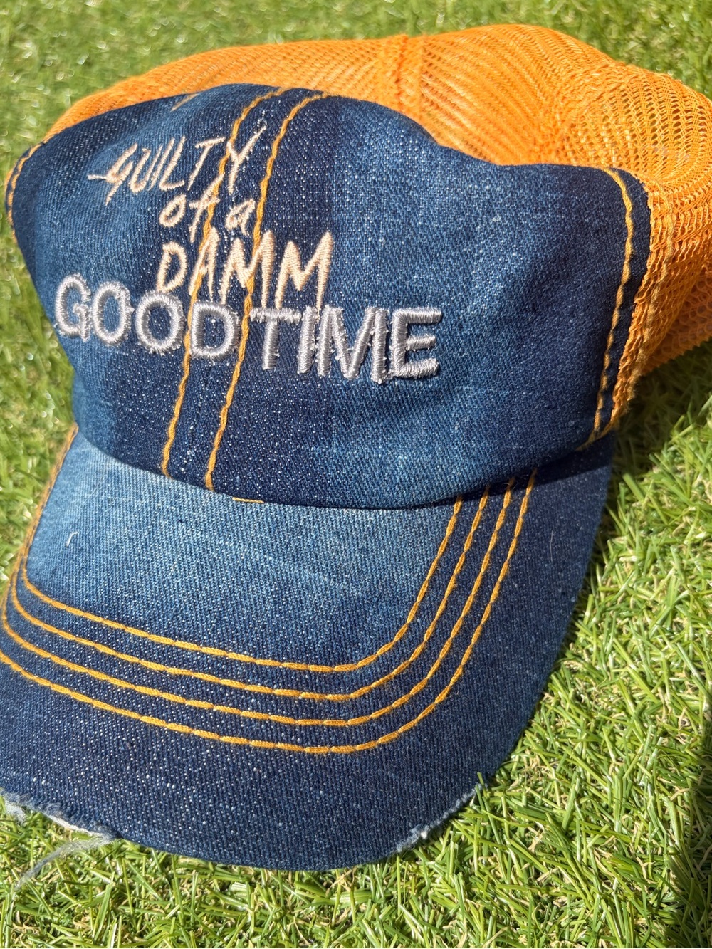 Denim Trucker Hat